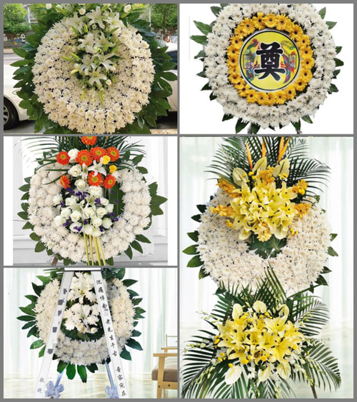 四川绵阳梓潼县定远乡前锋村花圈速递